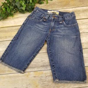 ⬇⬇ Levi's Jean Cutoff Fray Shorts Distress Boys 8